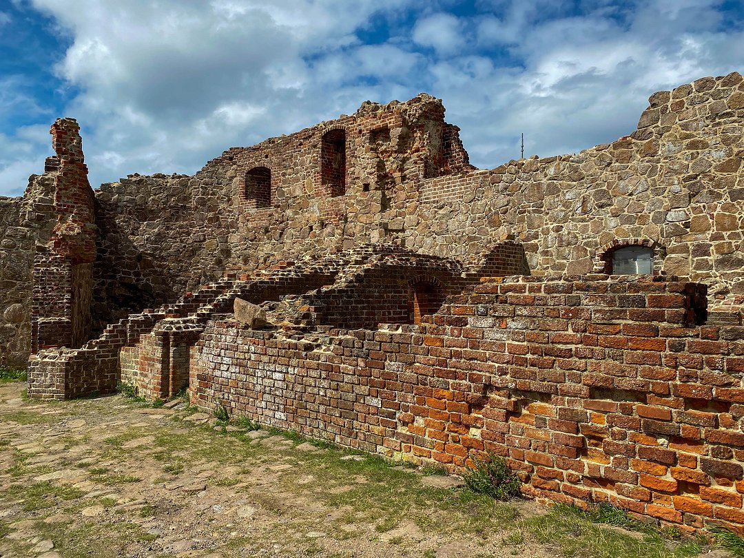 Hammershus, Bornholm, Danmark - augusti 2023