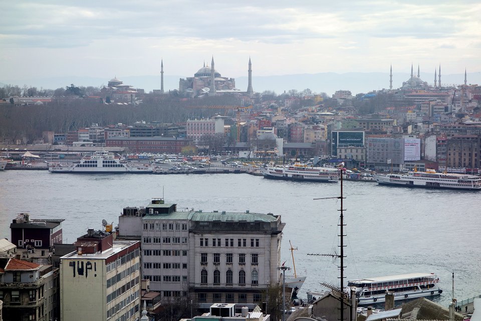 Bosporen Istanbul - mars 2013 hamnen