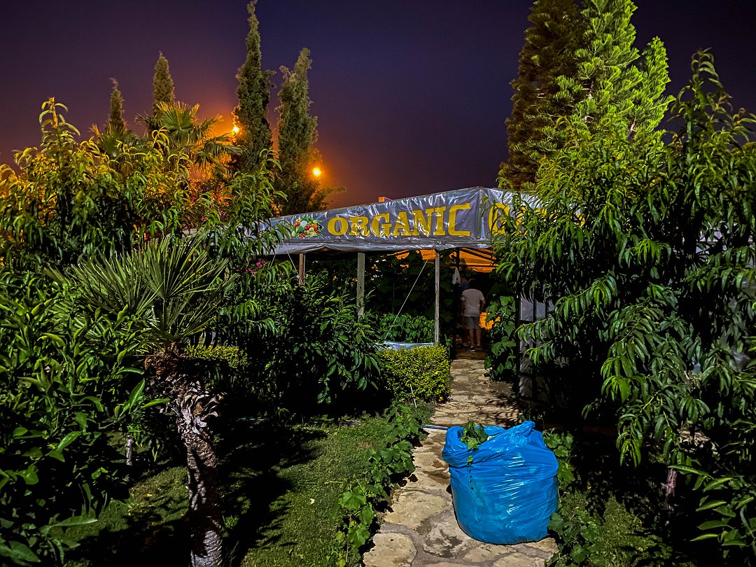 Incekum, Turkiet - juni 2022 organic garden