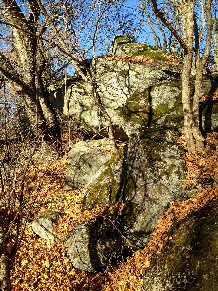 Uvbergets naturreservat - oktober 2016 stenar i backen