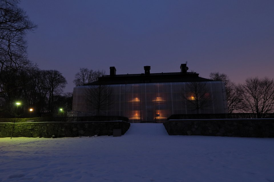 Åkeshovs slott - mars 2018 slottet soderifran