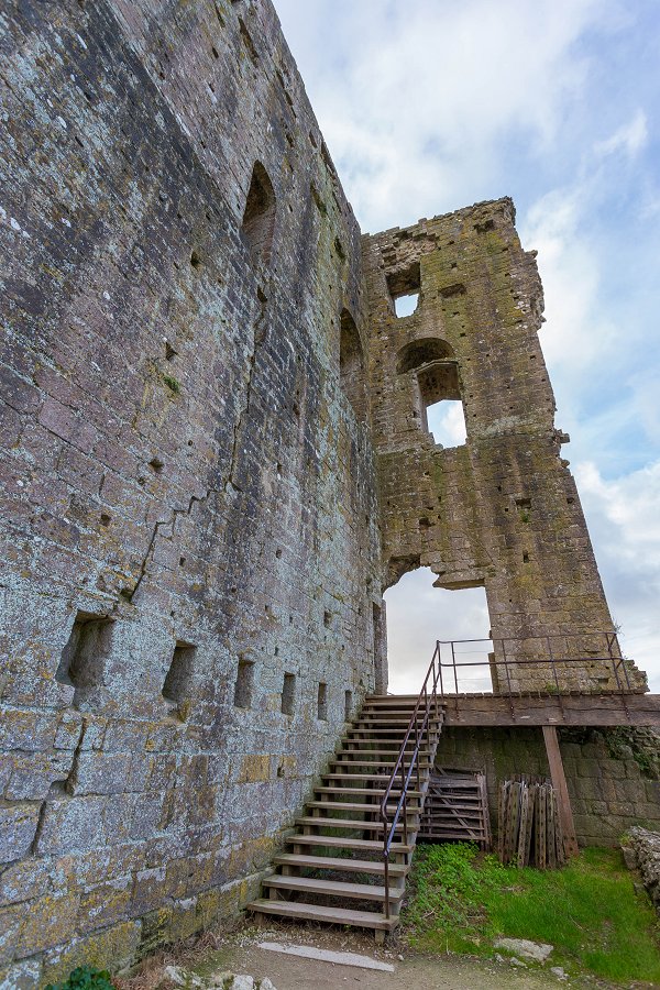 Corfe Castle - december 2015 staircase to tower