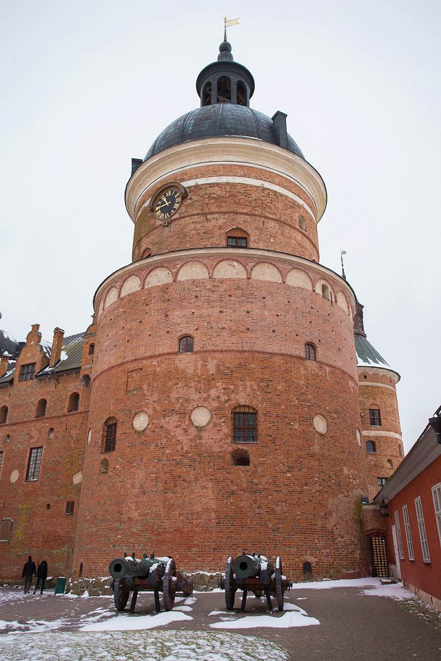 Gripsholms slott Mariefred - februari 2018 stora tornet gripsholms slott