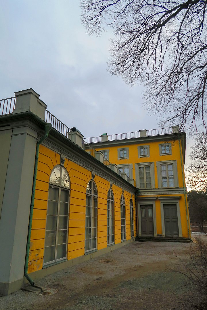 Gustav III:s paviljong, Haga - februari 2019 mulen himmel