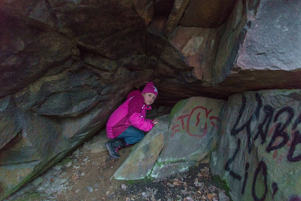 Haga slottsgrund - november 2014 grotta