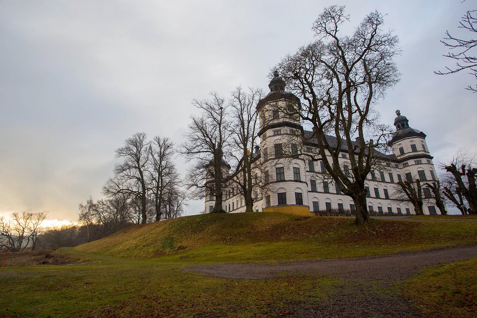 Skokloster slott - januari 2018 slottet norrifran