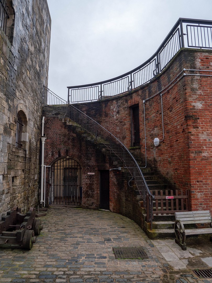 Southsea Castle Portsmouth - december 2019 rund trappa