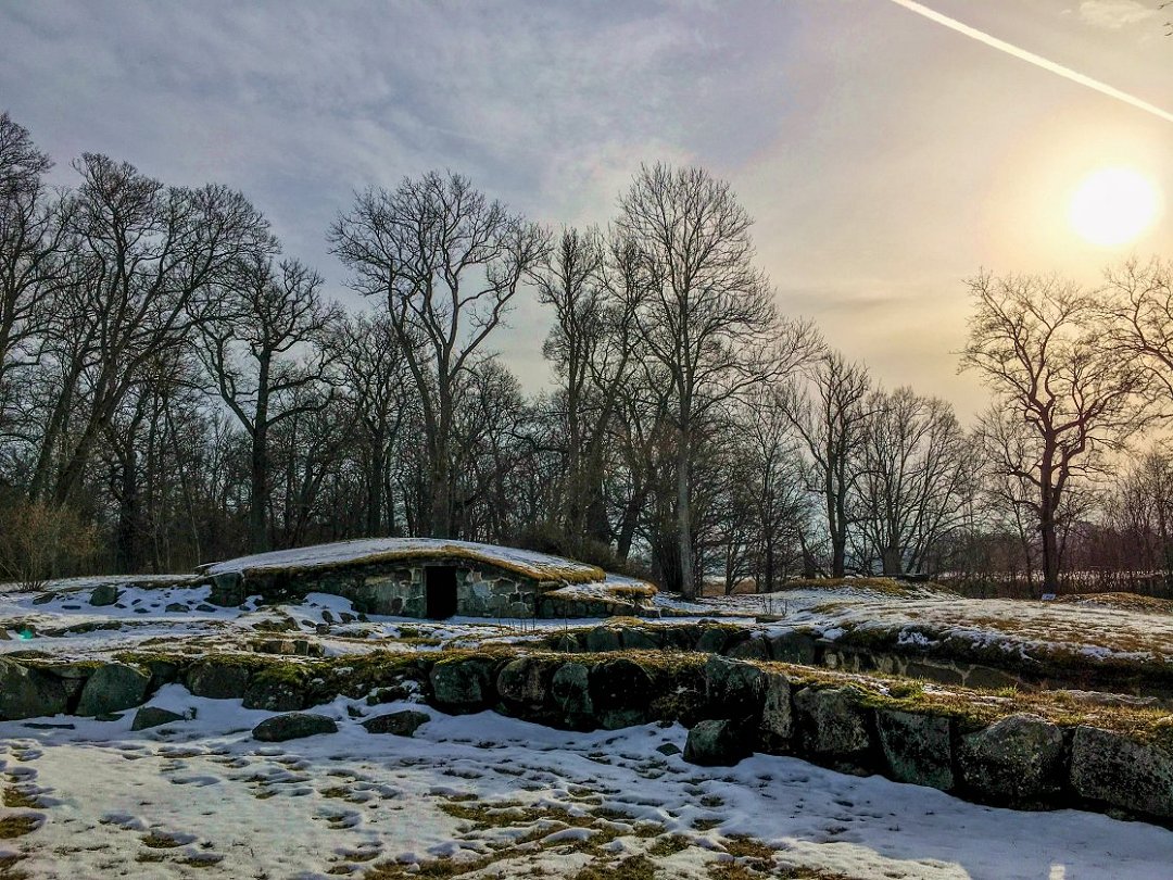 Svartsjö slottsruin, Ekerö - februari 2021