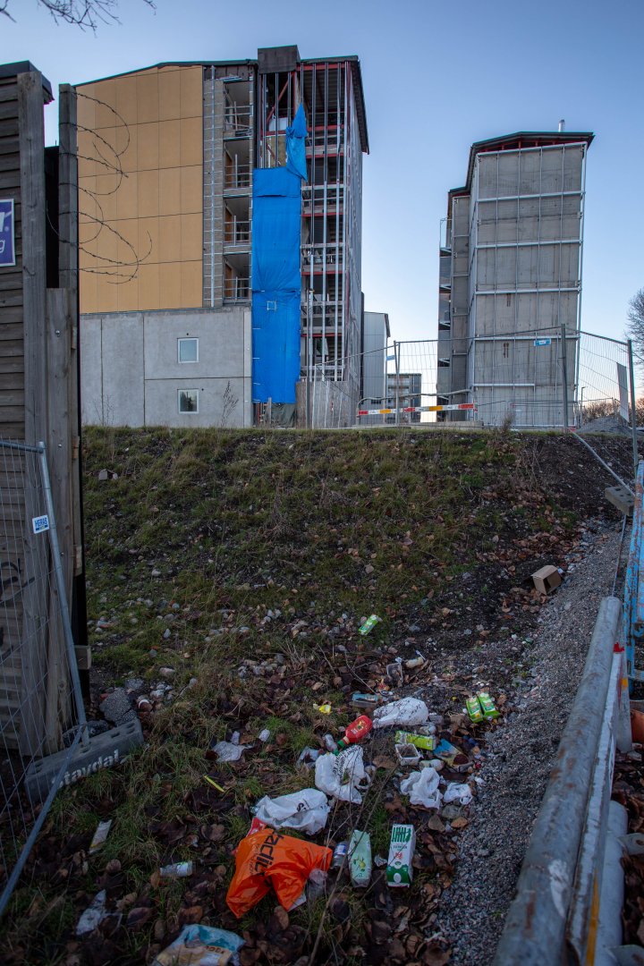 Prime Living Studentbostäder, Spånga - februari 2020 soptipp