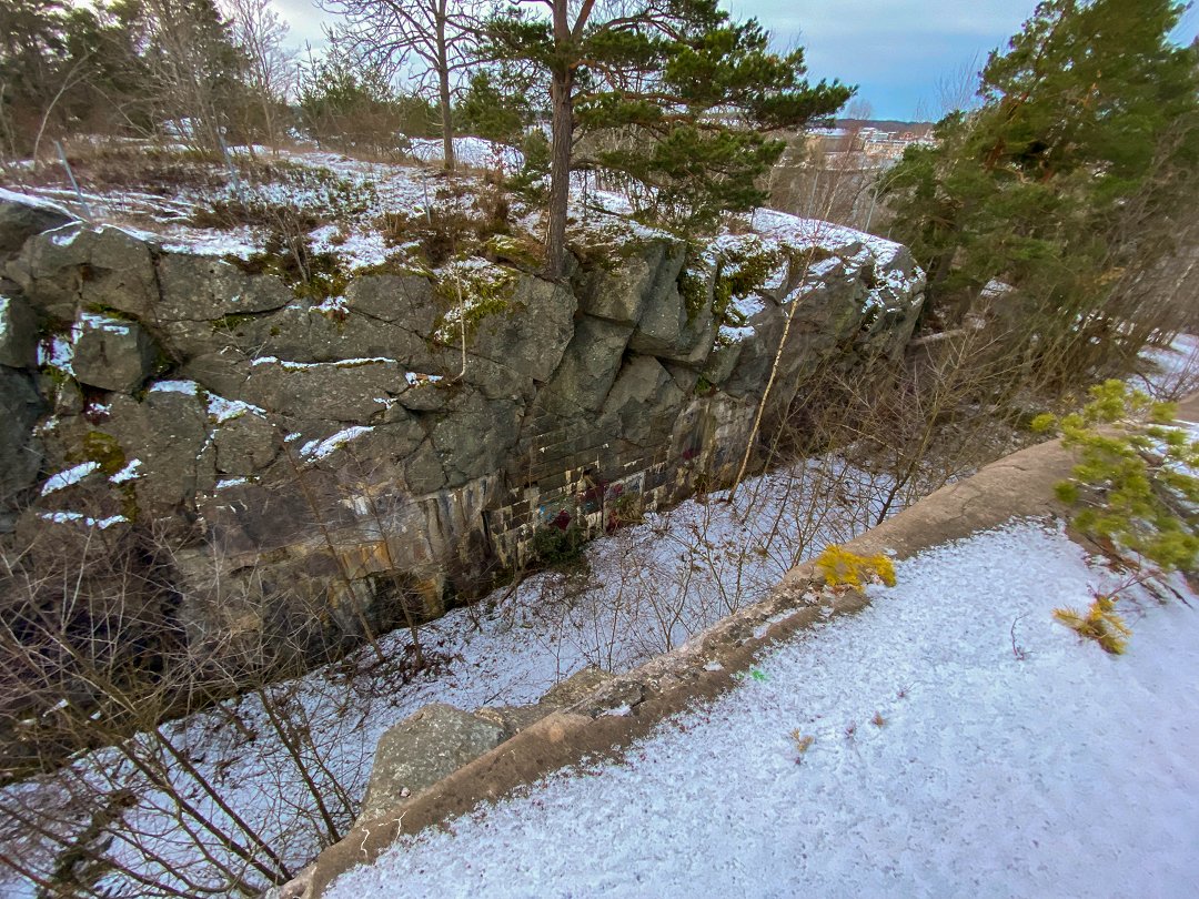 12:e Batteriet Vaxholmslinjen, Rindö – februari 2023 ravinen