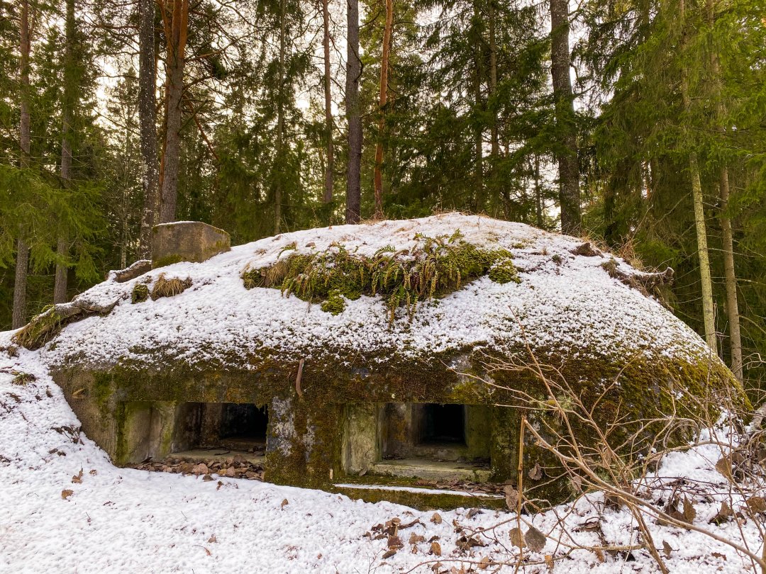 Skavlötens KSP bunker 1, Täby – februari 2023 bunker face