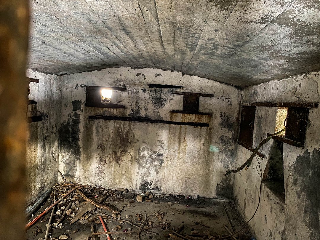 Skavlötens KSP bunker 2, Täby – februari 2023 insidan