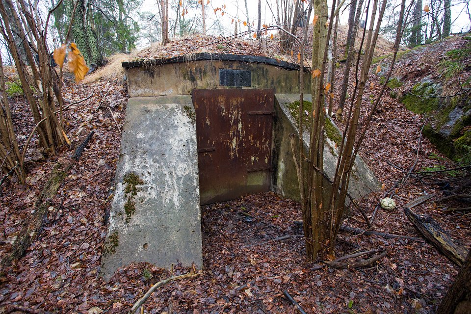 Skolhusfortet Trångsund - april 2017 the bunker is closed