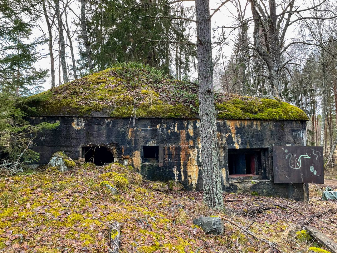 Skyttevärn och bunkrar, Vaxholmslinjen - december 2024