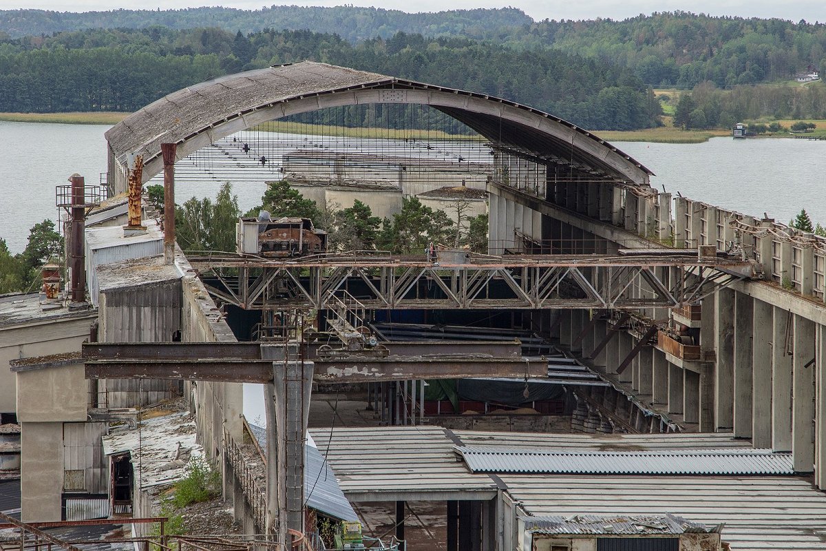 Stora Vika cementfabrik - augusti 2014 stora vika overblick