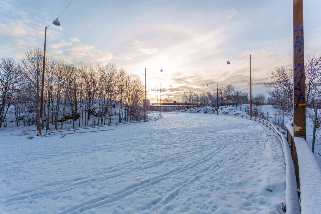 Hornsbergsdepån Stockholm - januari 2019 overgiven avfart