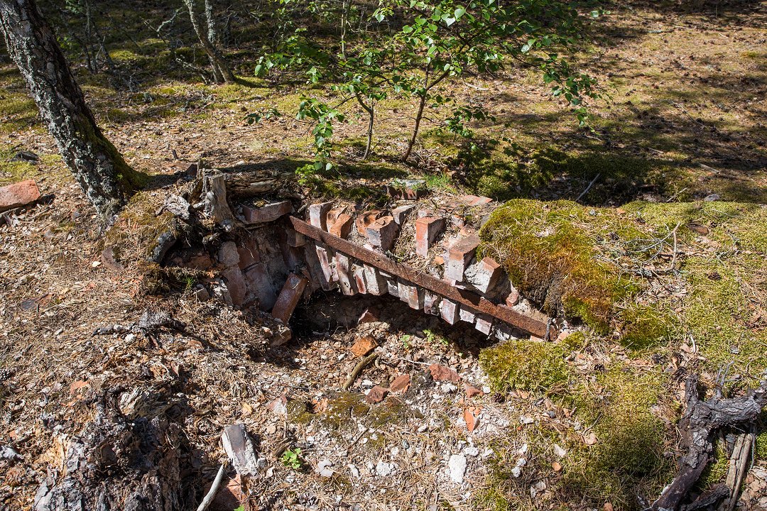 Ädelfors gruva Småland - juli 2018 rester