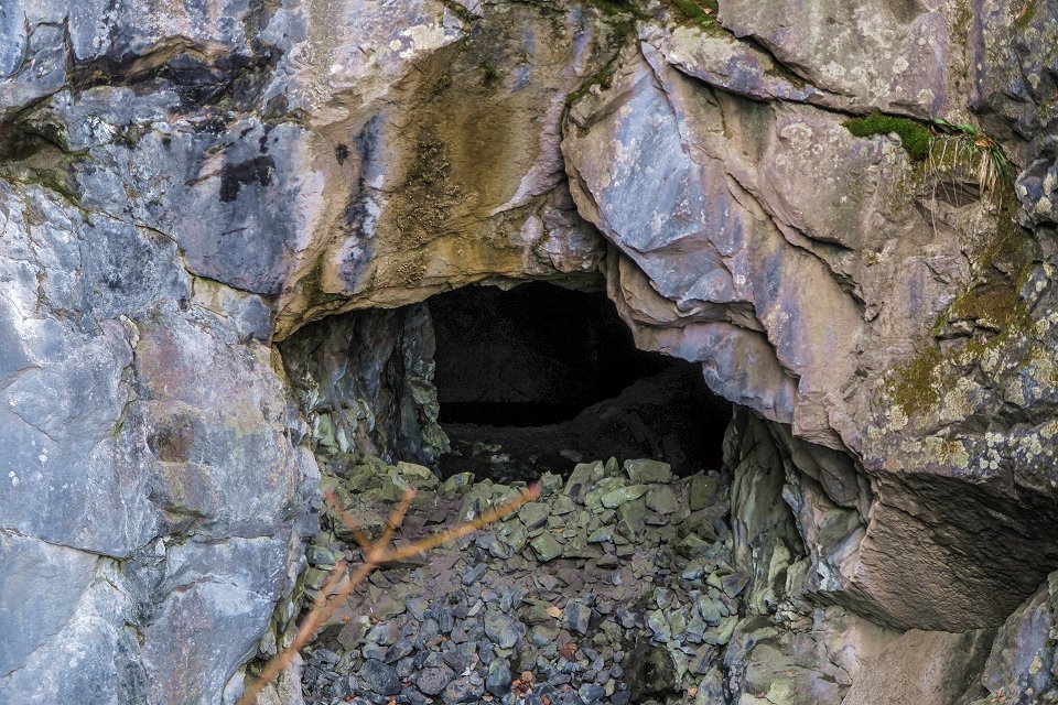 Blå Grottan Klackberg Norberg - november 2017 narbild gruvhal klackberg