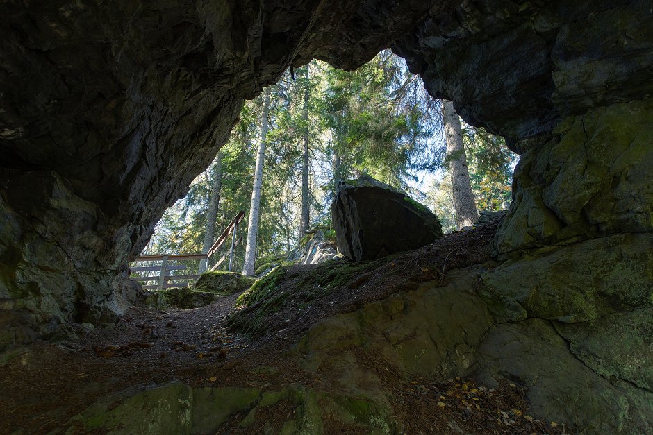 Flogbergets gruva - oktober 2016 gruv tunnel sten