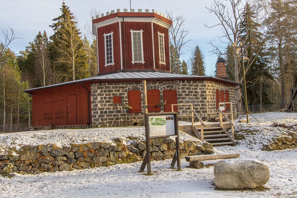 Norberg Mossgruvepark - december 2016 gruvmuseum norberg