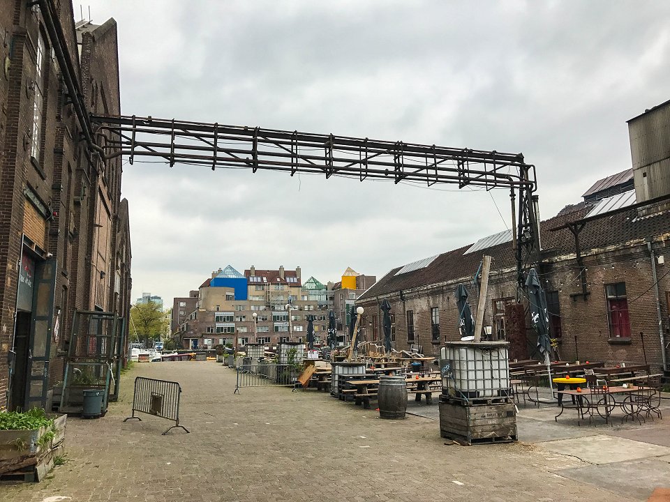 Amsterdam Oostenburgervoorstraat - maj 2017 det overgivna omradet amsterdam