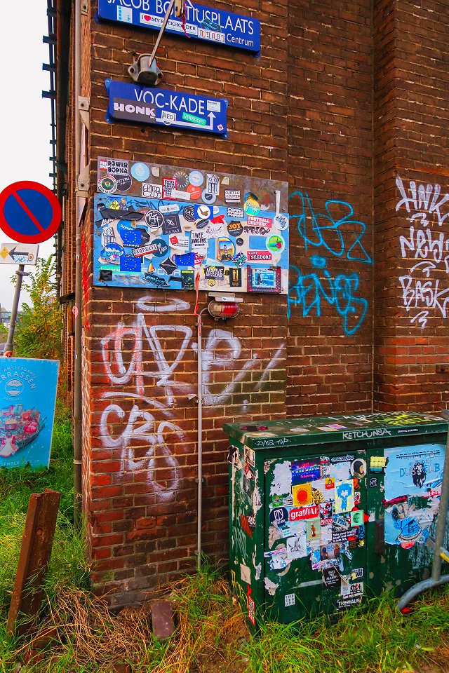 Oostenburgermiddenstraat Amsterdam - november 2017 graffiti elskop