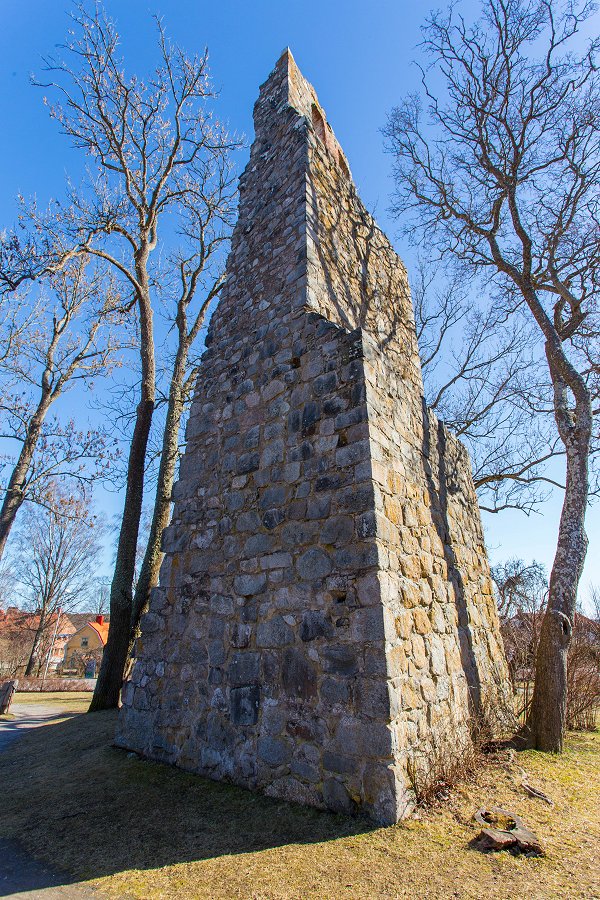 Sankt Lars kyrkoruin Sigtuna - mars 2017