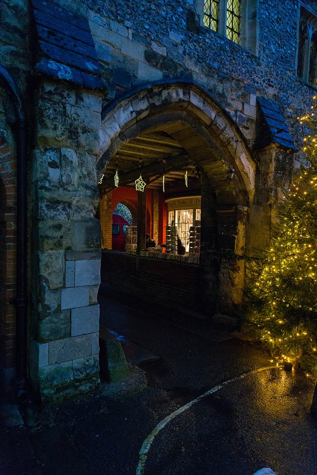 Winchester cathedral - december 2015 bokhandeln