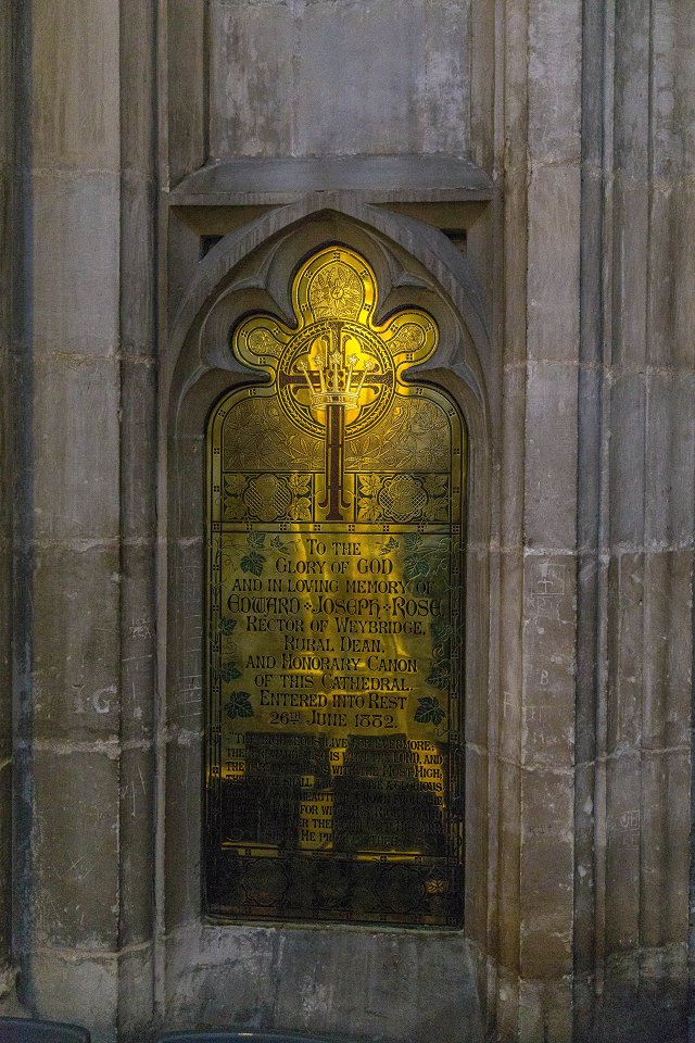 Winchester cathedral - december 2015 guldtavla