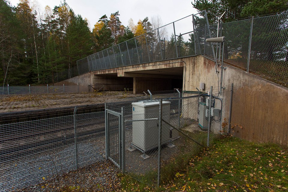 Kymlinge station Ursvik - november 2017 no way in to kymlinge train station