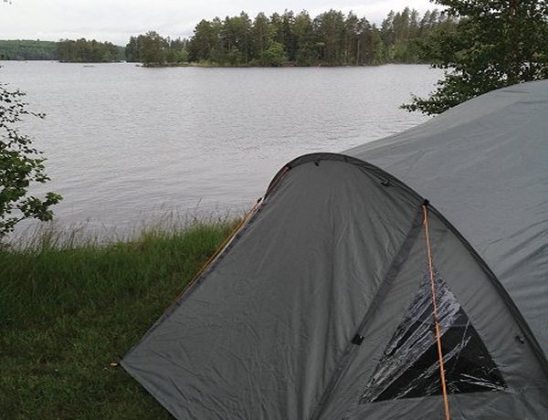 Tält och att sova på en camping