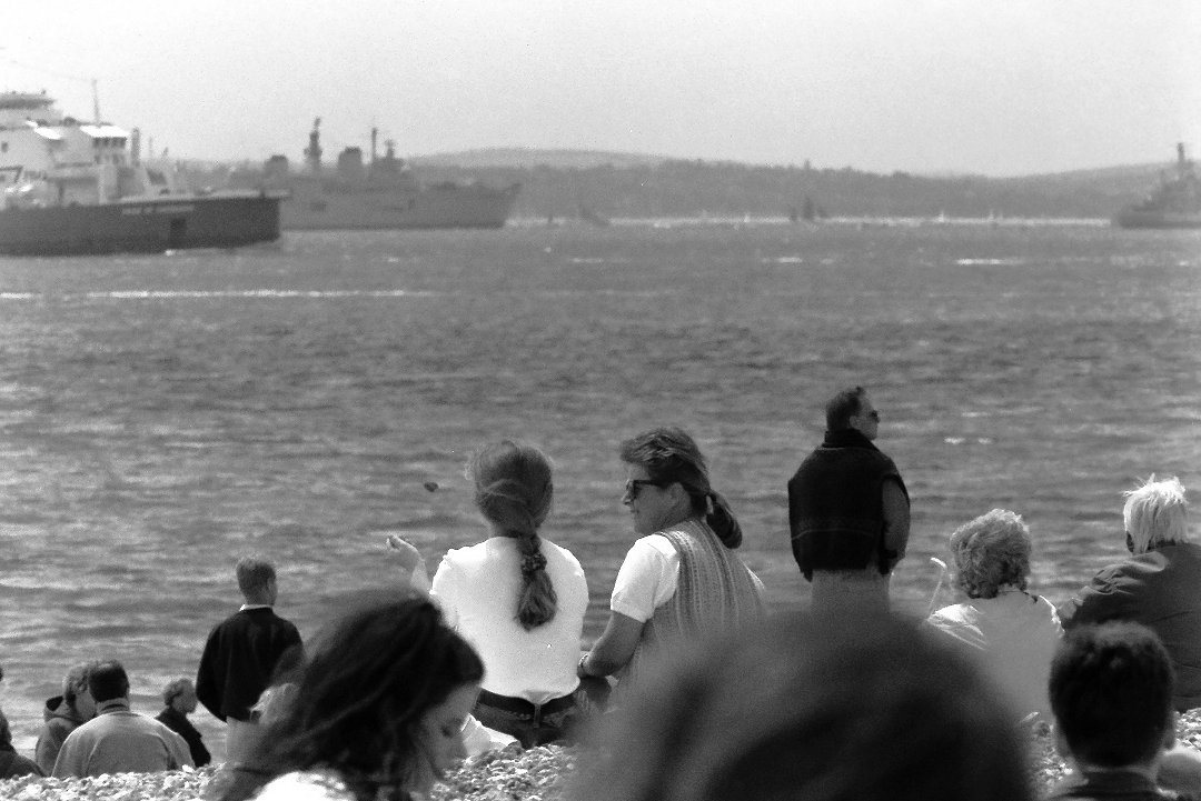 D-Day 50 commemorations, Portsmouth - juni 1994 mor dotter