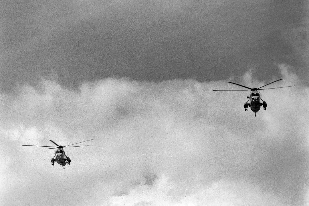D-Day 50 commemorations, Portsmouth - juni 1994 two choppers