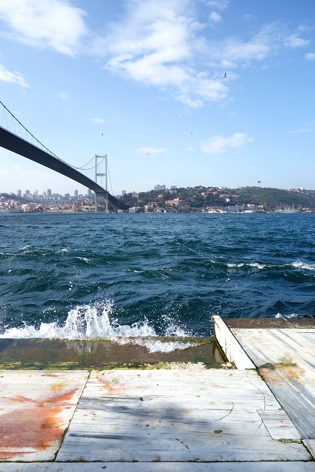 Bosporen Istanbul - mars 2013 vagen klippan