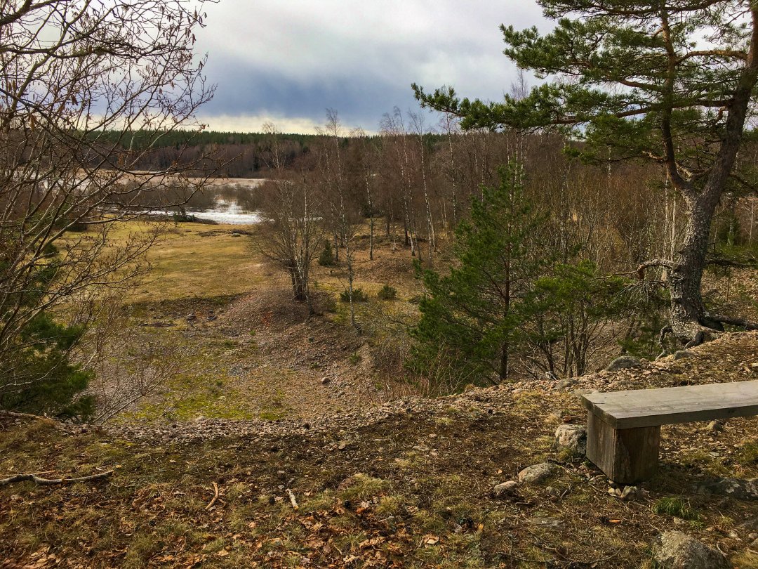 Oxhagens naturreservat - mars 2021 utsikt