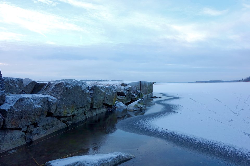 Sandvik Viksjö - januari 2013 stenbryggan sandvik viksjo