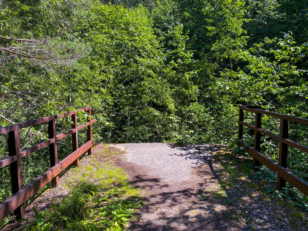 Uskavi kalkbrott, Lindesberg - juli 2022 trasig bro
