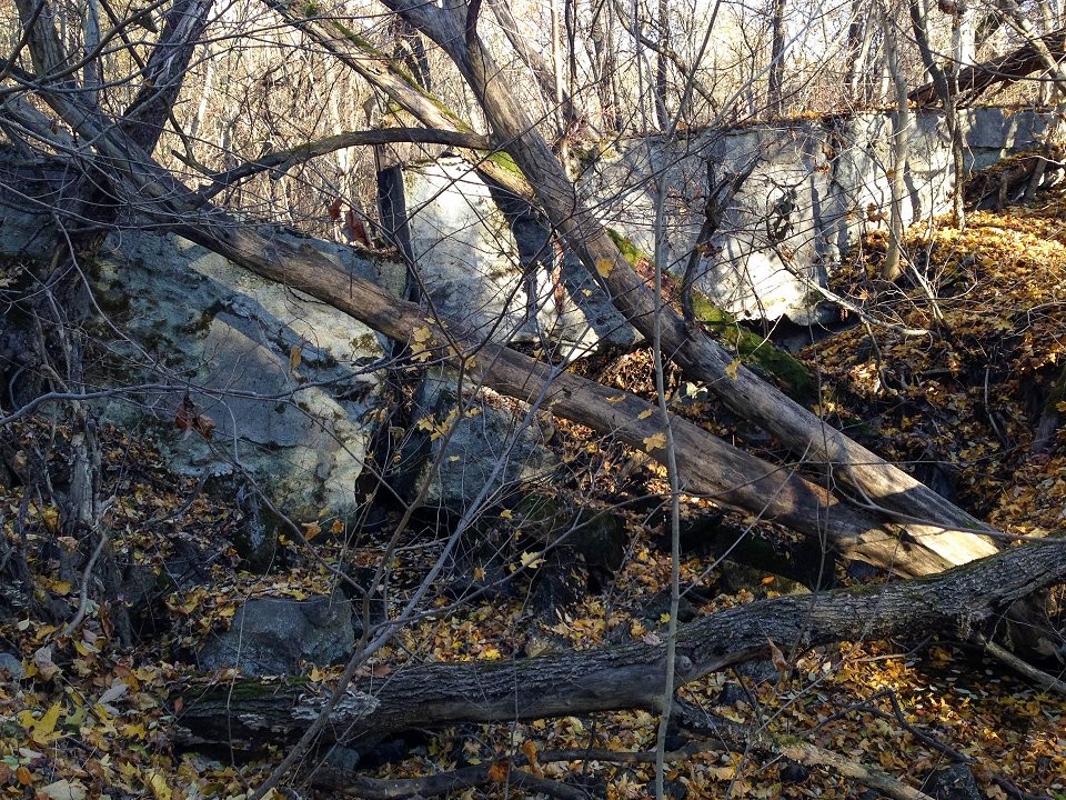 Uvbergets naturreservat - oktober 2016 stenar i ravinen