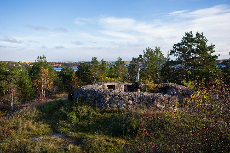 Käppalaställningen Lidingö - november 2017 utsikt fran bunkern