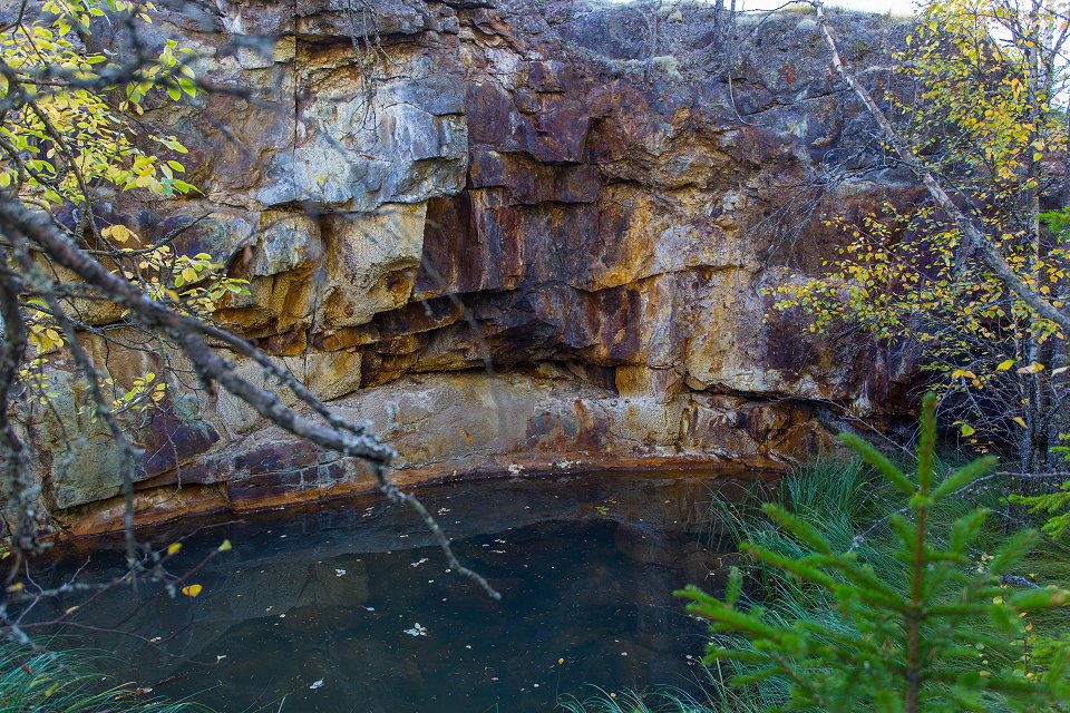 Stollbergets gruva - oktober 2016 vattenfylld stoll