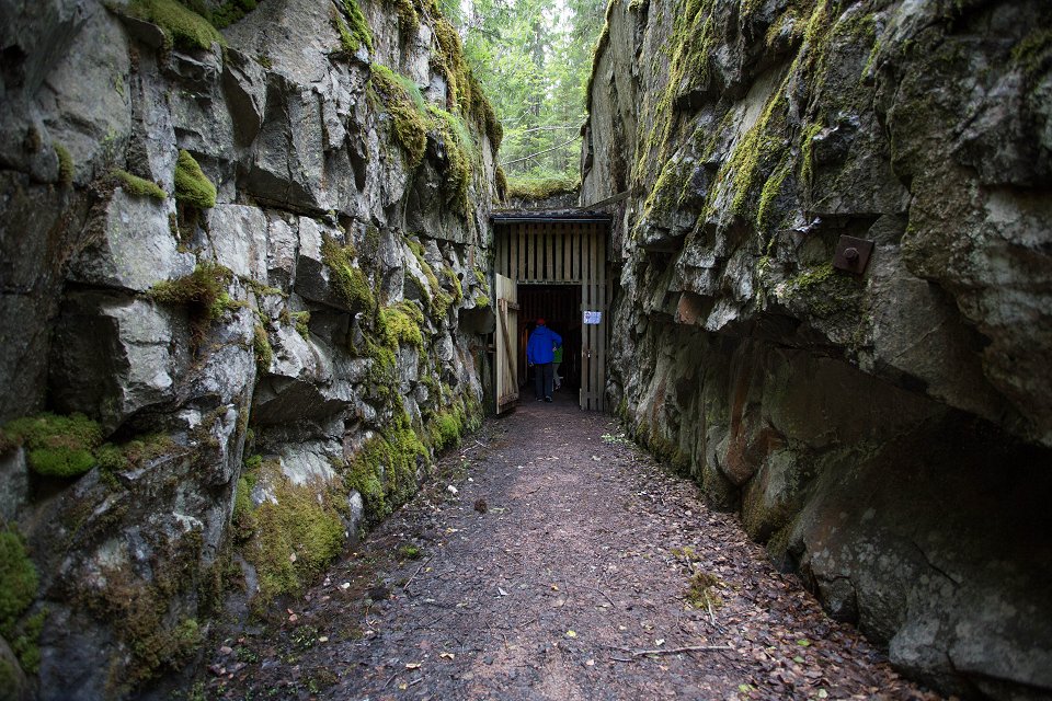 Storbergets gruva Hofors - juli 2017 ingangen till gruvan