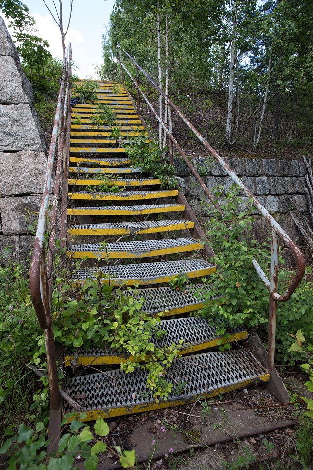 Horndals bruk - juli 2017 stallet hondal javla trappa