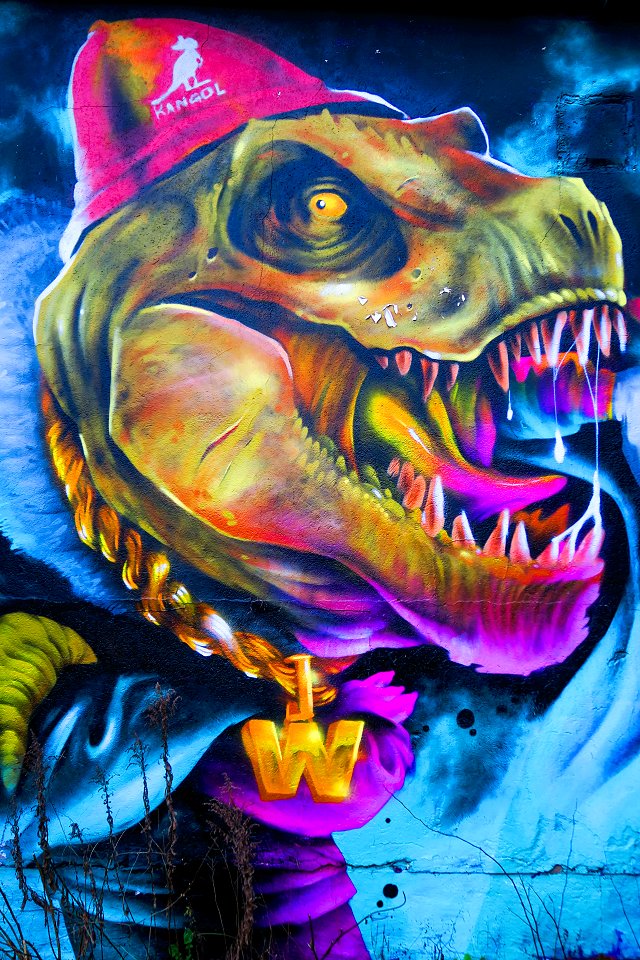 Snösätra industriområde - december 2017 graffiti rex