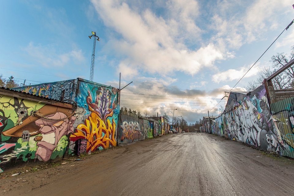 Snösätra industriområde - december 2017 high street of graffiti