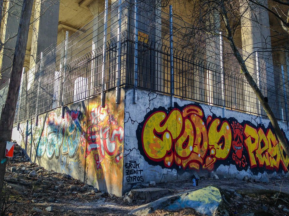 Uggleviksreservoaren - februari 2017 uggleviksreservoaren graffiti