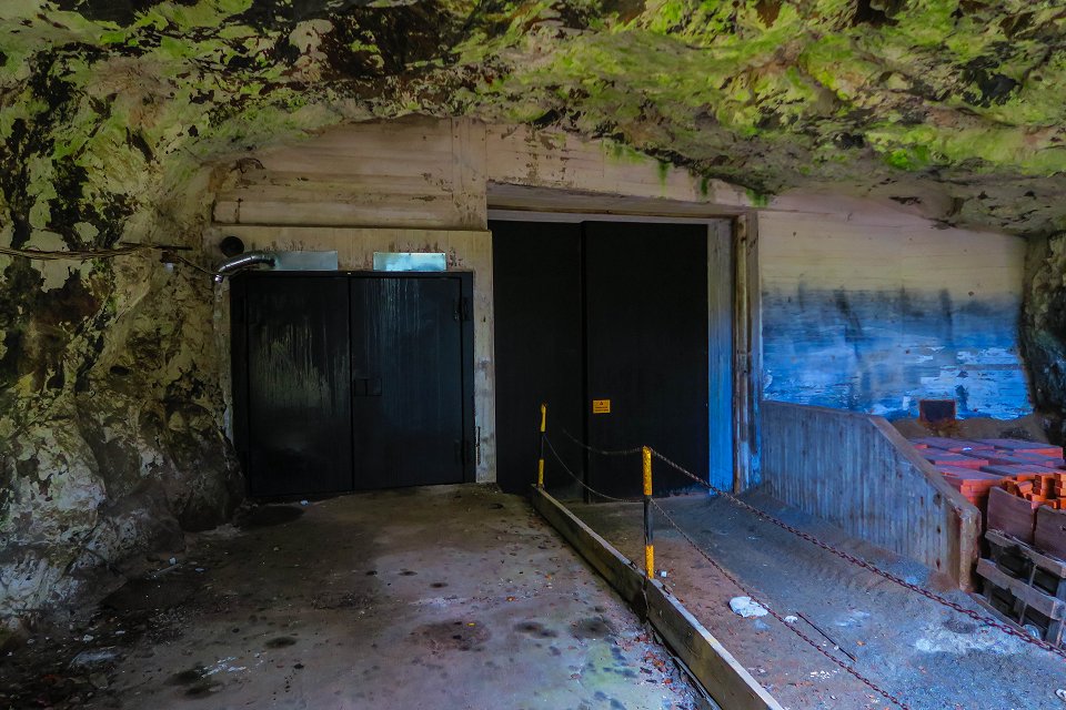 Ursvik - oktober 2017 ingangen till bunkern